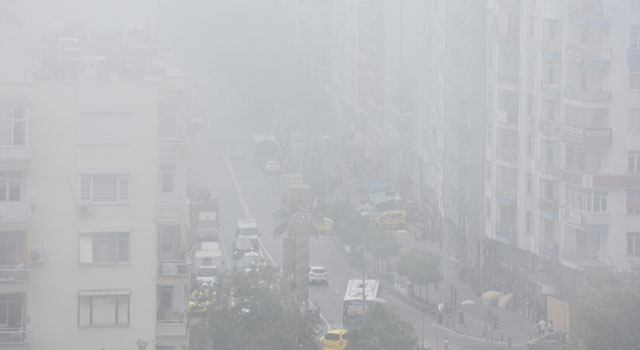 Antalya’da sis ve toz taşınımı etkili oldu