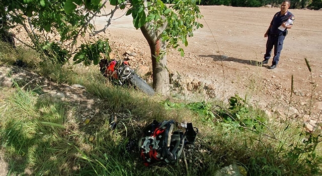 Burdur’da şarampole devrilen motosikletin sürücüsü öldü