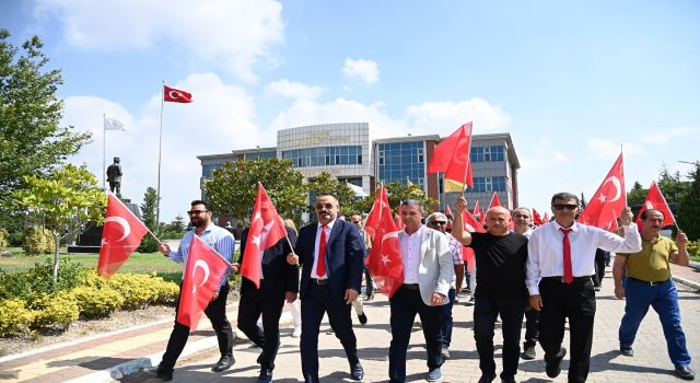 OKÜ’de "15 Temmuz Şehitleri Anma Yürüyüşü" Yapıldı