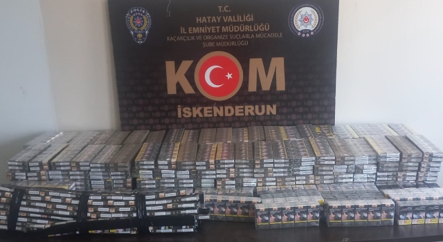 Hatay’da 4 bin 90 paket kaçak sigara ele geçirildi