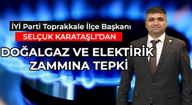 Karataşlı'dan Doğalgaz ve Elektrik Zammına Tepki