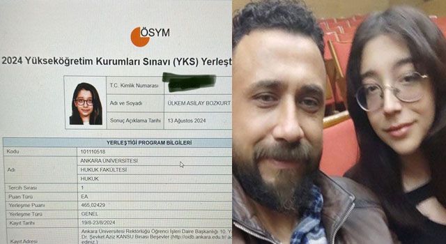 Şehit Astsubayın Kızı Hukuk Fakültesine Yerleşti