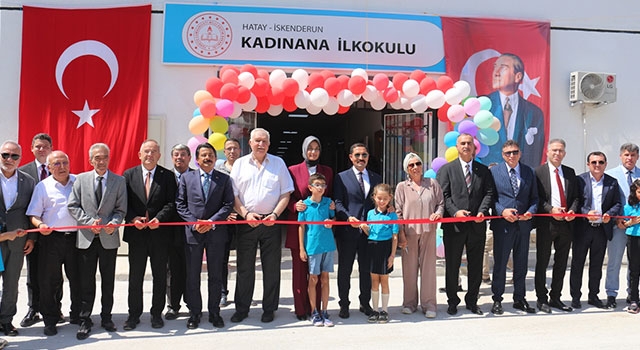 Hatay’da depremde ağır hasar alan okulun yerine yenisi yapıldı