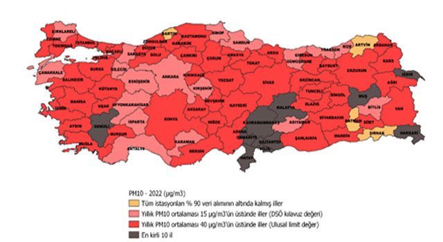 Osmaniye’nin Havası Kirlilik Alarmı Veriyor