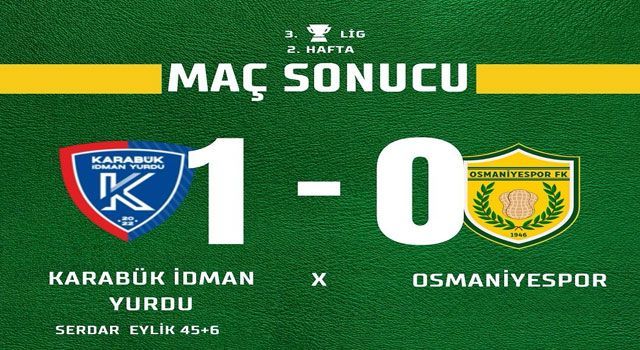 Osmaniyespor FK, İlk Deplasman Sınavını Geçemedi