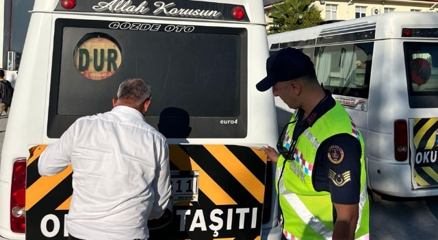 Antalya’da okul servis araçları denetlendi