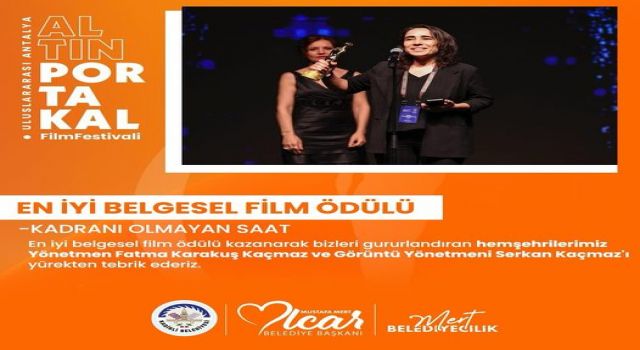 Kadirli'nin Gururu Oldular: Altın Portakal’da En İyi Belgesel Film Ödülü