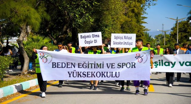 Zararlı Bağımlılıklara Karşı Farkındalık: OKÜ'de Sağlıklı Yaşam Yürüyüşü