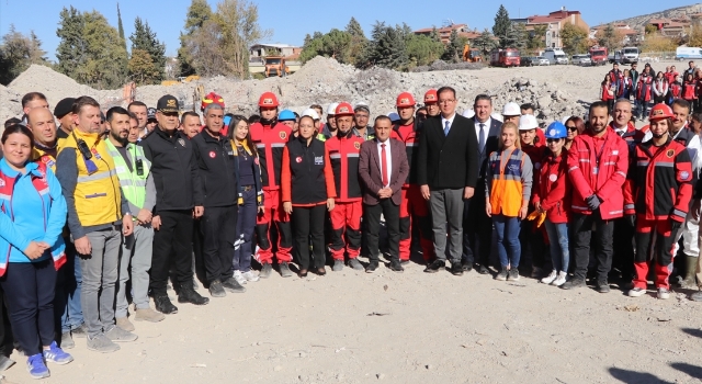 Burdur’da 5,7 büyüklüğünde deprem senaryosuyla tatbikat yapıldı