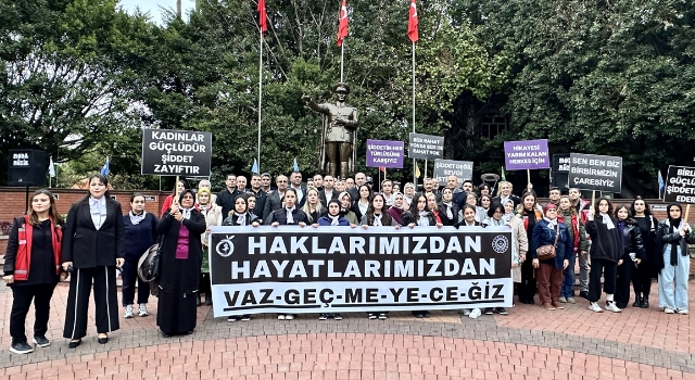 Hatay’da kadına yönelik şiddete karşı farkındalık yürüyüşü yapıldı