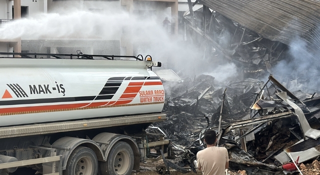 Hatay’da şantiyedeki konteynerde çıkan yangın söndürüldü