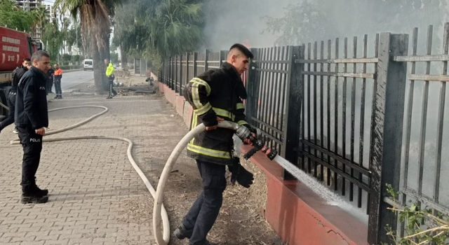 İskenderun’da otluk alanda çıkan yangın söndürüldü