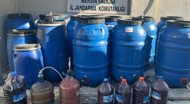 Mersin’de 3 ton 140 litre sahte içki ele geçirildi