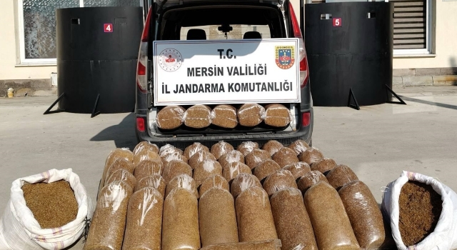 Mersin’de 455 kilogram kaçak tütün ele geçirildi