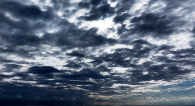 Antalya’da yağışın ardından oluşan bulutlar dronla görüntülendi