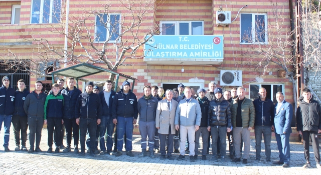 Gülnar Belediye Başkanı Fatih Önge ulaştırma personeliyle bir araya geldi