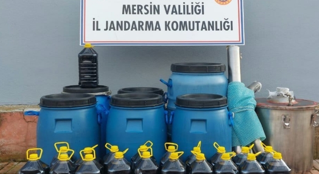 Mersin’de 420 litre sahte içki ele geçirildi