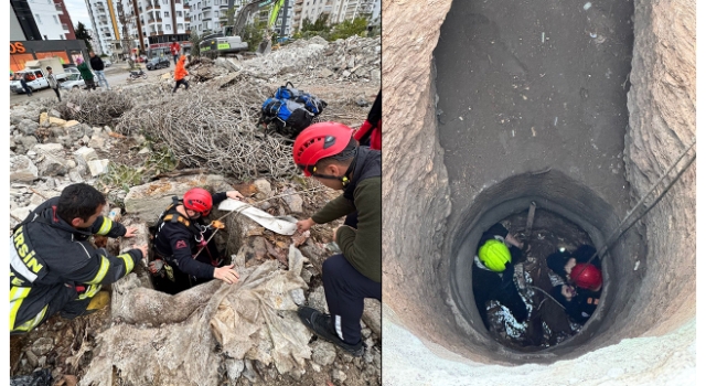 Mersin’de kuyuya düşen kişiyi itfaiye ekipleri kurtardı