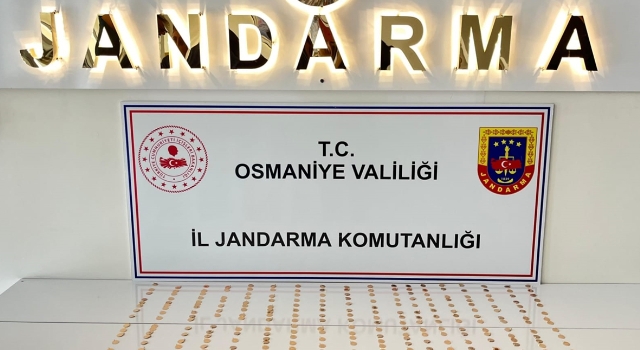 Osmaniye’de izinsiz basıldığı belirlenen 310 çeyrek altın ele geçirildi