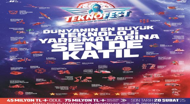 TEKNOFEST 2025 Başvuruları Başladı: 45 Milyon TL Ödül İmkanı