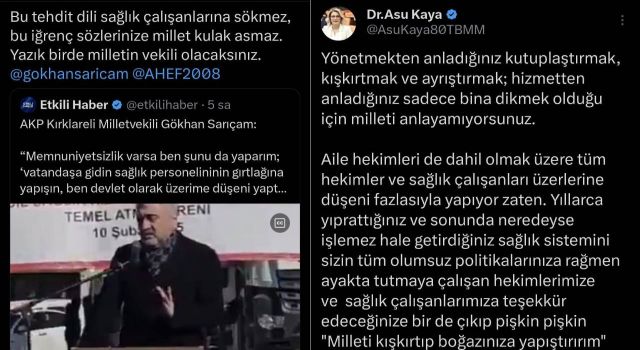 CHP’li Asu Kaya’dan AK Partili Vekile Sert Tepki