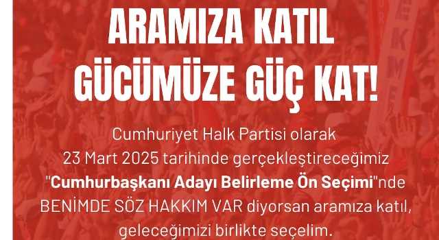 CHP'li Yavuzer'den Vatandaşlara CHP'ye Üye Ol Çağrısı