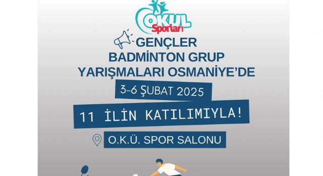 Osmaniye, Badminton Müsabakalarına Ev Sahipliği Yapacak