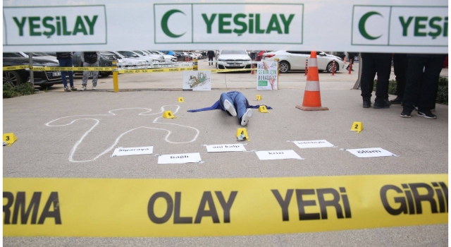 Sigaranın Zararını Anlatmak İçin Olay Yeri Canlandırması Yapıldı