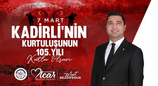 Kadirli Belediye Başkanı Olcar’dan 7 Mart Mesajı