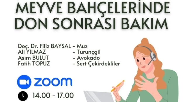 Osmaniye’de Çiftçilere Özel Online Tarım Eğitimi: Meyve Bahçelerinde Don Sonrası Bakım