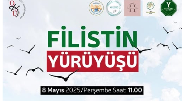 Osmaniye'de Filistin'e Destek Yürüyüşü 8 Mayıs’ta Yapılacak
