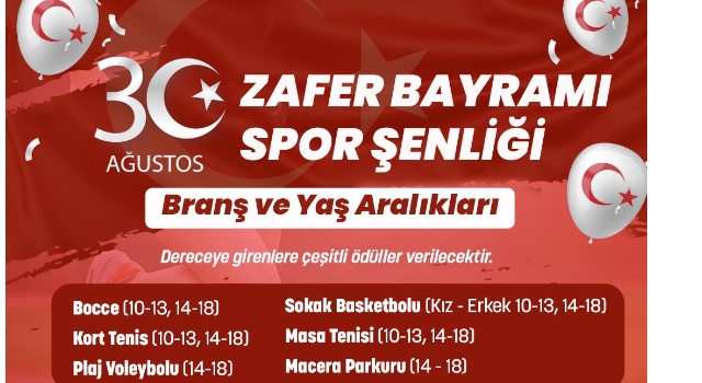 Osmaniye’de 30 Ağustos Zafer Spor Şenliği başlıyor