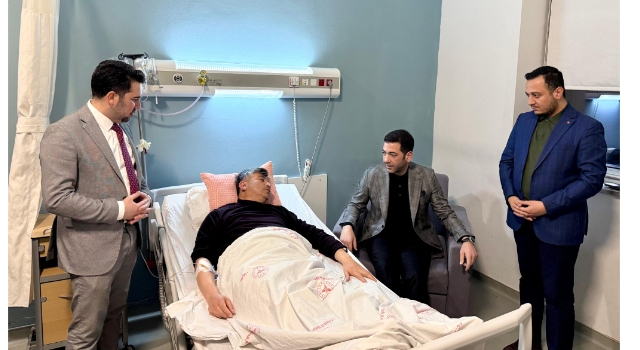 Binboğa’dan, Eski Başkan İbrahim Baz’a Geçmiş Olsun Ziyareti