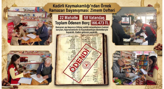 Kadirli’de Zimem Defteri Geleneği: Bakkal Borçları Kapatıldı