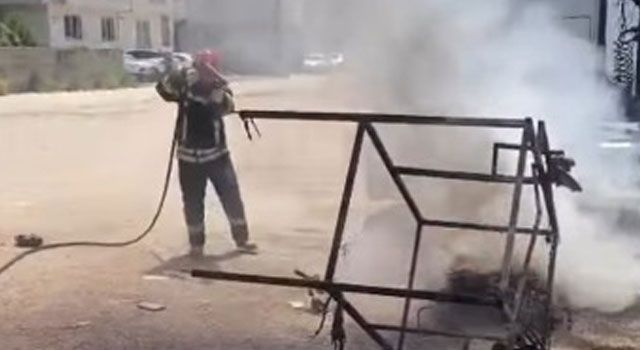 Osmaniye’de Elektrikli Motosiklet Yangını Paniğe Neden Oldu