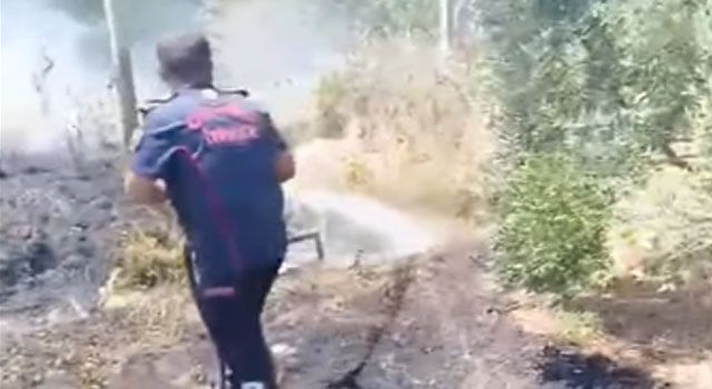 Osmaniye Belediyesi İtfaiyesi Anız Yangınına Hızla Müdahale Etti