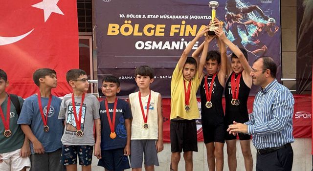 Kadirli’de 10. Bölge Triatlon Finali Heyecanı: 180 Sporcu Yarıştı