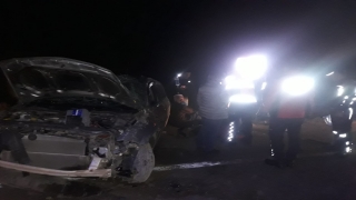 Burdur’da şarampole devrilen otomobildeki 5 kişi yaralandı