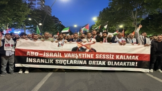 Kahramanmaraş’ta İsrail’in Gazze’ye saldırılarına protesto