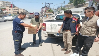 Hatay’da havalandırma borusunda mahsur kalan baykuş yavrusunu itfaiye kurtardı