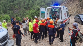 Kahramanmaraş’ta kanyonda fenalaşan kadın kurtarıldı