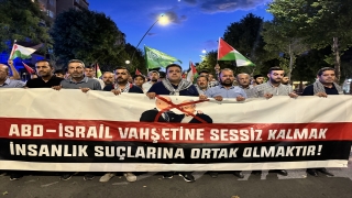 Kahramanmaraş’ta toplanan vatandaşlar Filistin’e destek için yürüyüş yaptı