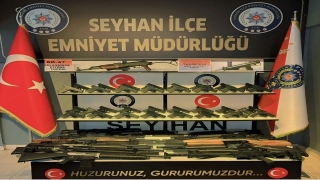Adana’daki operasyon ve denetimlerde 66 ruhsatsız silah ele geçirildi