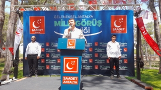 Saadet Partisi Genel Başkanvekili Arıkan, Antalya’da konuştu: