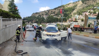 Hatay’da seyir halindeki cipte çıkan yangın söndürüldü