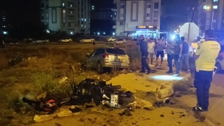 Adana’da otomobille motosikletin çarpışması sonucu 1 kişi yaralandı