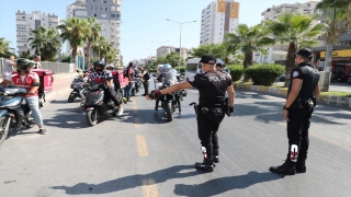 Mersin’de denetimlerde 18 motosiklet trafikten men edildi