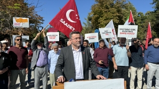 İsrail’in Filistin ve Lübnan’a yönelik saldırıları Burdur’da protesto edildi