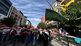 Antalya, Isparta ve Burdur’da İsrail’in Filistin’e yönelik saldırıları protesto edildi