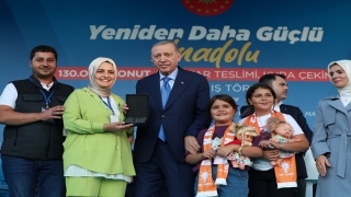 Cumhurbaşkanı Erdoğan ”Yeniden Daha Güçlü Anadolu” 130 Bin Konut Anahtar Teslim Töreni’nde konuştu: (1)